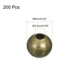 thumbnail image 2 of Uxcell 200 Pack 6mm Round Spacer Beads Making Spacer Loose Ball Bead, Bronze, 2 of 6