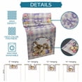 thumbnail image 6 of Easter Bunny Table Runner - 72 Inch Long Spring Easter Eggs Chick Floral Purple Check Cotton and Linen Blended Dress Scarves Farmhouse Table Runner for Kitchen Dining, Coffee Table, 13" x 72", 6 of 8