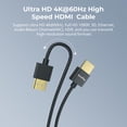thumbnail image 4 of Cable HDMI SMALLRIG Ultra Thin 4K @60Hz 100 cm para cámara y monitor, 4 of 6