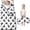 White Butterfly Black Dot Pattern, variant on Colorful Butterfly Pattern Teens Toddler Nap Mat with Pillow, Sleeping Mat Bag for Preschool Daycare 59"x22"