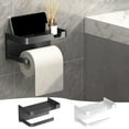thumbnail image 1 of ¡Descuentos Sorprendentes!, Soporte para papel higiénico de pared, de plástico, resistente al óxido, autoadhesivo Akmoler, 1 of 9