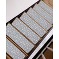 thumbnail image 7 of Stair Treads for Wooden Steps,Nautical Grey Peel and Stick Stair Treads with Adhesive,Retro Sailing Boat Map Anchor Rudder Non Slip Indoor Stairs Runner Rugs Mats for Elders Dogs 8"x30" 15PCS, 7 of 7