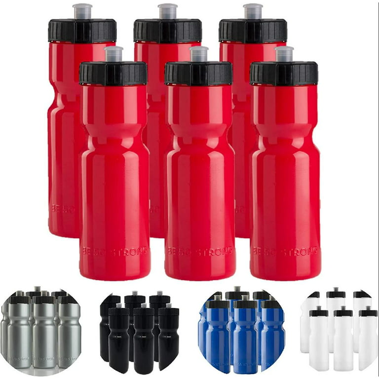 50 Strong Kids Water Bottle 22 oz BPA- Free Sports Squeeze Water Bottles  with Pull Top cap Perfect Water Bottle for School Reu