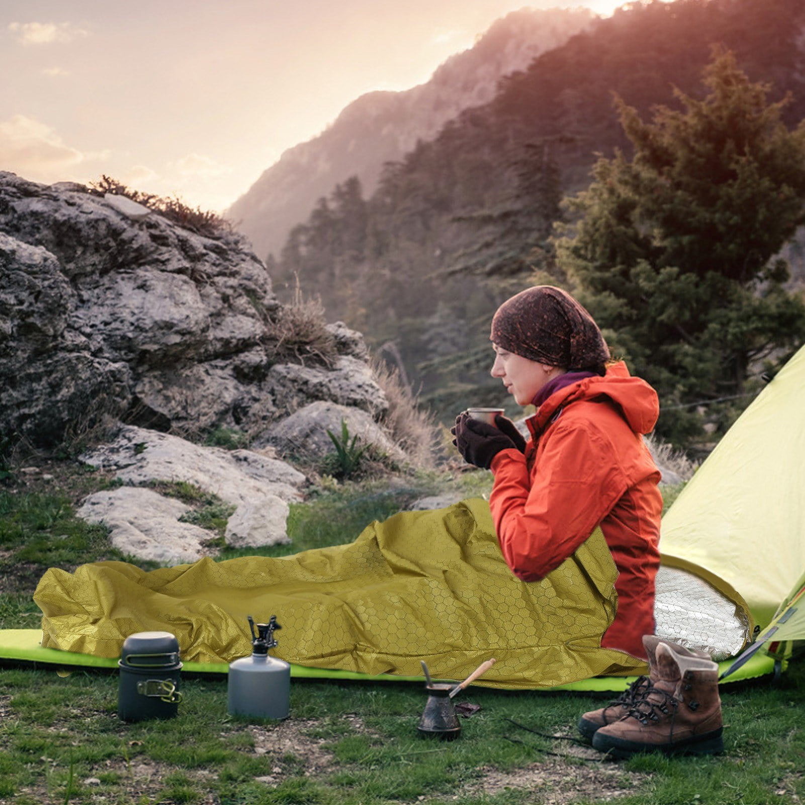 Lightweight Waterproof Thermal Sleeping Bag for Camping and Hiking