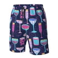thumbnail image 4 of Balery Wine Glasses And Cocktails Traje de Baño Estilo Hawaiano para Hombre, Shorts de Secado Rápido con Bolsillos-XX-Large, 4 of 6