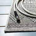 thumbnail image 3 of SAFAVIEH Courtyard Altan Geometric Indoor/Outdoor Area Rug, 5'3" x 7'7", Black/Grey, 3 of 7