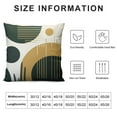 thumbnail image 5 of Nawypu  Abstract Boho Pillow Covers Mid Century Modern Pillow Covers Minimalist Geometric Green Leaves Throw Pillow Covers Home Decor for Sofa Bed Couch, 5 of 5