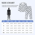 thumbnail image 4 of Picia Cow With Fresh Milk Pattern Men’s Long-Sleeve Sleepwear Set - Soft 2-Piece Loungewear with Pockets, Comfy PJs for Relaxing Nights-Medium, 4 of 7
