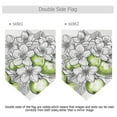 thumbnail image 2 of Green Apple Flowers Garden Flag 18" x 12.5" Double Sided Yard Lawn Outdoor Decor Small Yard Flags, 2 of 6