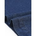 thumbnail image 7 of DARING DIVA Women's Plus Drawstring Hood Casual Denim Vest 3X Dark Blue, 7 of 7