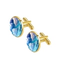 thumbnail image 2 of Cloud Elegant Men's Cufflinks Set, for Formal Attire, Crafted with Durable Stainless Steel, Ideal for Business Meetings and Special Occasions, 2 of 6
