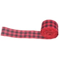 thumbnail image 4 of Plaid Ribbon Diy Accessories Christmas Check Ribbons Arrangement Decoration Gift Crafts Sackcloth Iron  Burlap 5M, 4 of 8