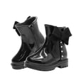 thumbnail image 2 of Botin Para Niña Bambino Charol Negro Con Moño Chelsea Cierre negro 15, 2 of 9