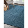 thumbnail image 5 of Malibu Shag Solid Blue Area Rug, 5 of 7