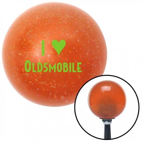 American Shifter 38028 Green I 3 OLDSMOBILE Orange Metal Flake Shift Knob with M16 x 1.5 Insert Shifter