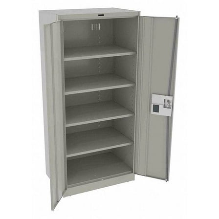 Tennsco Storage Cabinet,78"x36"x24",LtGry,4Shlv 7824ELLG