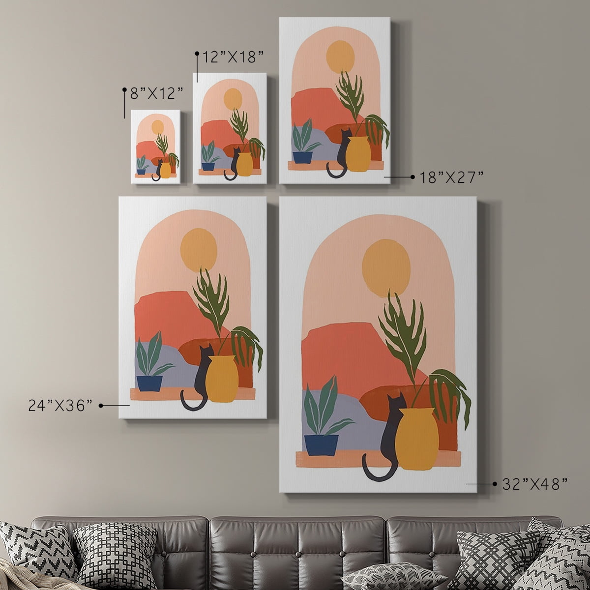 Paper Scene I Premium Gallery Wrapped Canvas - Ready to Hang