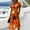 Earthy Yellow, variant on Halloween Dresses for Women Ghost V Neck Skeleton Funny Wedding Guest Dress Bat Short Sleeve Fall Wrap Dresses S
