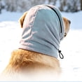 thumbnail image 5 of Pet Calming Hood Scarf for Dogs, Double Layer Warm Fleece Head Cover, Adjustable Drawstring Zipper Closure, Winter Anxiety Relief Neck Wrap for Small Medium Dogs, 5 of 6