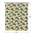 thumbnail image 5 of Cartoon Tractors Pumpkins Beige Pattern Shower Curtain 72"x84" ,Bathroom Decorative Shower Curtains Set with 12 Hooks,Modern Waterproof Washable Shower Curtain, 5 of 6