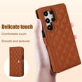 thumbnail image 5 of Compatible with Samsung S24 Ultra Wallet Case Wrist Strap + Crossbody Strap, PU Leather Multifunctional Card Slots Stand Rugged Cell Phone Cover for Samsung Galaxy S24 Ultra Women Girls, Brown, 5 of 9