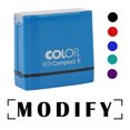thumbnail image 2 of Printtoo Modify Self Inking Rubber Stamp Pre-Inked Office Stamp- Home Office Business Stationery, Purple- 42 x 9 mm, 2 of 7