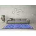 thumbnail image 3 of Ahgly Company Machine Washable Indoor Square Animal Blue Traditional Area Rugs, 8' Square, 3 of 4