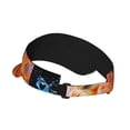 thumbnail image 2 of Balery Color Splash Fox Portrait Sport Wear Athletic Visor Sun Sports Visor Hat Visor Adjustable Cap for Women and Men (One Size), 2 of 7