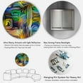 thumbnail image 5 of Designart - Colour Fusion VI - Modern Metal Circle Wall Art, 5 of 5