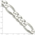 thumbnail image 4 of 925 Sterling Silver 15mm Figaro Chain Necklace 20 inch for mens, 4 of 5