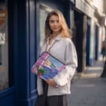 thumbnail image 6 of FORMRS 15"-15.6" Laptop Sleeve Protective Case Soft Carrying Quilted Computer Bag Cover, Purple Window Scene, 6 of 7