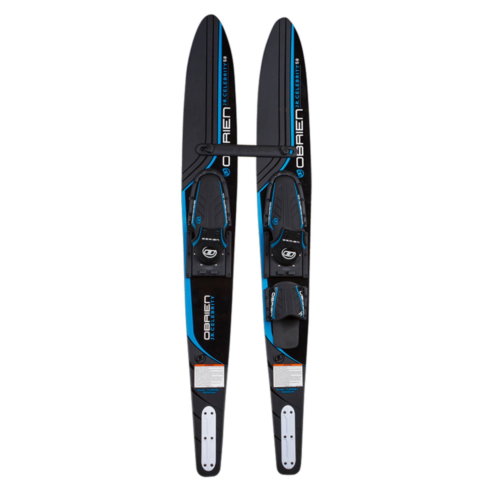 OBrien 58" Jr. Celebrity Combo Water Skis w X7 Bindings for Kids 2-Mens 7, Blue by O'Brien Watersports