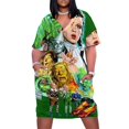 thumbnail image 1 of Vestido holgado con bolsillos y estampado artístico vintage del Mago de Oz, vestido de verano para mujer 2025, vestido para mujer, traje de verano para mujer, 1 of 7