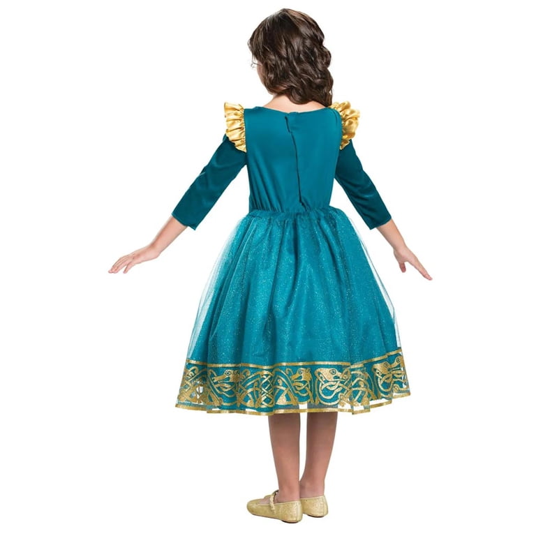 green emerald velvet dress Handmade Princess Merida (Brave) Dress and Cape outfit for American Gi –  American Girl Doll Clothes by Rocio main image 1