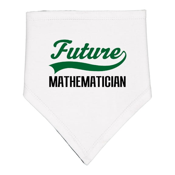 Inktastic Future Mathematician Baby Bandana Bib