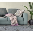 thumbnail image 5 of Glory of Flowers Peacock Indoor/Outdoor Fabric Pillow Zip-Off White Blue 16", 5 of 5
