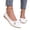White, variant on YOUYEDIAN Flat Shoes for Women Dress Non Slip Slip on Loafers Spring Summer Business Walking Shoes Comfortable Closed Toe Orthopedic Shoes (White)