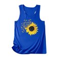 thumbnail image 1 of Camiseta Sin Mangas Para Mujer, Camisetas Sin Mangas, Blusa Informal Con Estampado de Girasol, Camisa de Cuello Redondo, Camisetas Sin Mangas Tipo Túnica Odeerbi ODB161533, 1 of 4