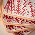 thumbnail image 2 of 5"W Sullivans 'tis The Season Christmas Snack Plates Set of 4, Red-White, 2 of 5