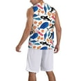 thumbnail image 2 of Xecao Cute Sea Animals print basketball shirt for both men and women, a unisex basketball jersey perfect for theme parties-Medium, 2 of 6
