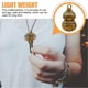 thumbnail image 3 of Creative Brass Keychain Accessory Gift Giving for Family and Friends Golden 3Pcs, 3 of 4