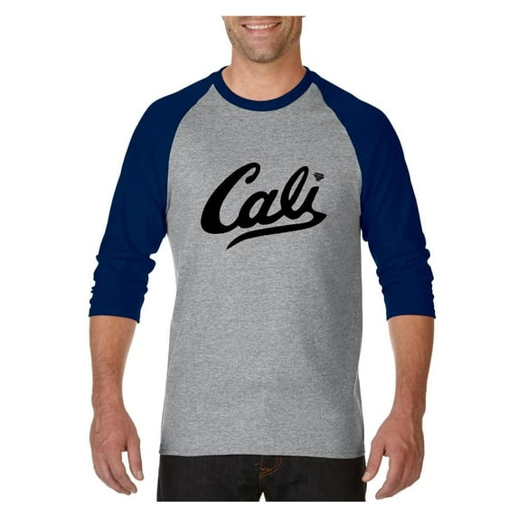 MmF - Mens Raglan Sleeve Baseball T-Shirts, up to Size 3XL - California Cali