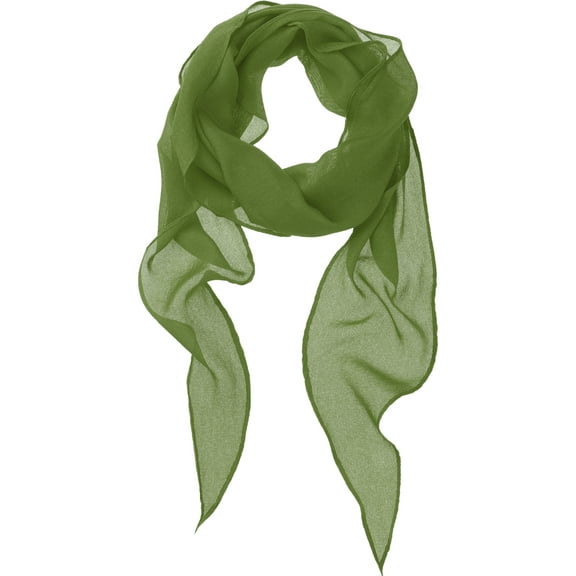 INSPIRAR CHIC Mujeres Bufandas Grandes Lisas, Chal de Gasa de Rombo Sólido para Hombres y Mujeres 175x50cm/68.9x19.7 pulgadas (LxA) Verde