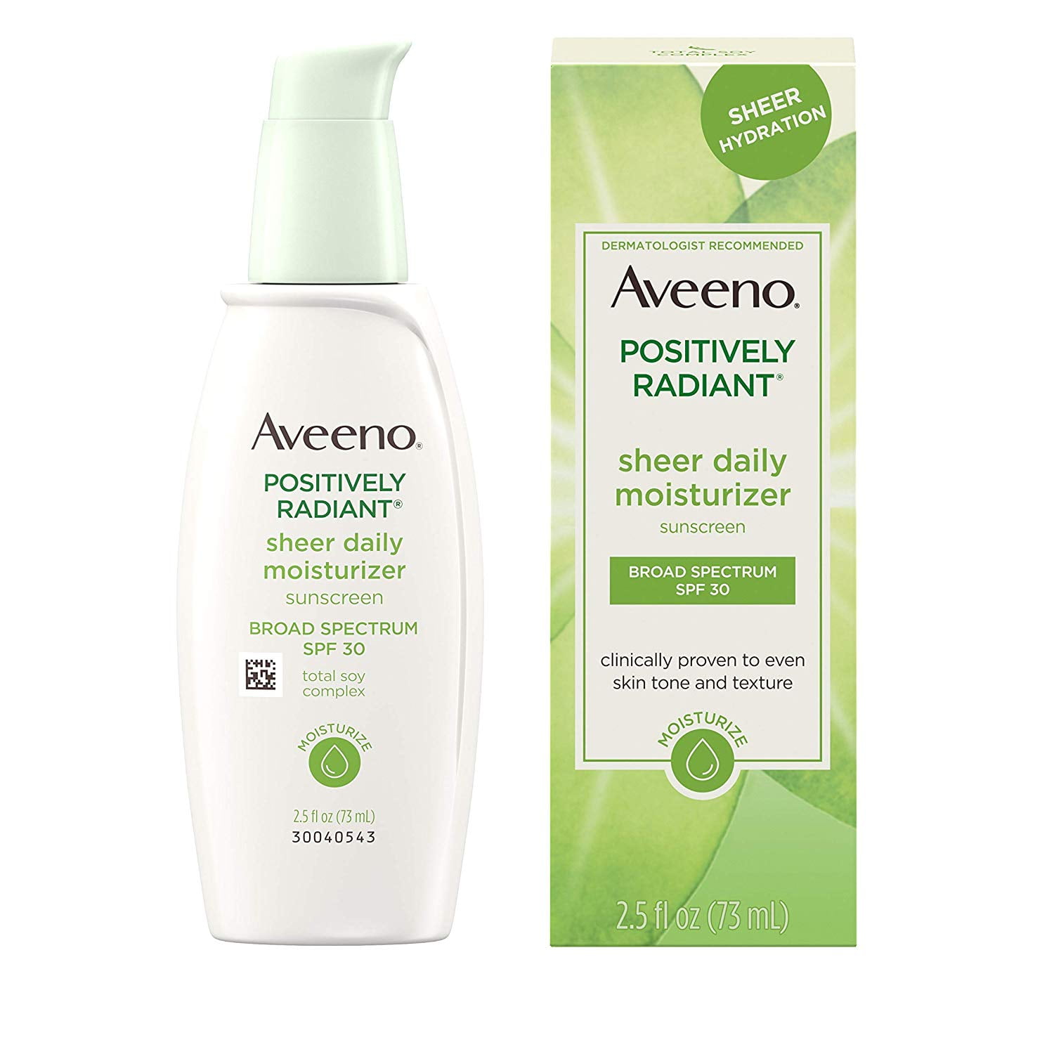 Aveeno Positively Radiant Sheer Daily Moisturizing Lotion for Dry Skin