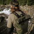 thumbnail image 4 of IAMRUNBOX - Everyday Rolltop Backpack, Backpack for Men and Women, Carry on Backpack for Travel, Welded, Waterproof, and Durable Laptop Backpack, Green, 4 of 7