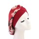 thumbnail image 2 of Sonducket Impresión Impreso Seda Nightcaps Lissom Diseño floral Elasticidad Suavidad Headwear Head Cover Headwrap Sleeping Caps Type3 NO3, 2 of 6