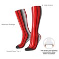 thumbnail image 4 of Cauagu Red Black and White Serape Blanket Stripes Funny 13.8in Socks for Unisex for Men,Women and Teens with Christmas,Holiday or Birthday Gift, 4 of 6