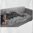 thumbnail image 6 of Indie Soft Flannel Fleece Throw Blanket, Abstract Skull with Floral Ornaments and Red Beard Patterns Punk, Cozy Plush for Indoor and Outdoor Use, 50" x 60", Black Pale Grey Orange, by Ambesonne, 6 of 6