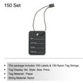 thumbnail image 3 of Price Tags and Hang Tag String Clothing Tag, 2"x1.4" Black String Tags for Clothes, Retail Store 150 Set, 3 of 6