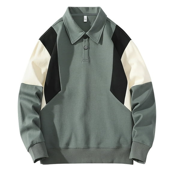Gspmoly Mens Shirts, Men'S Fashion Vintage Printed Button-Up Long-Sleeved Top Without Hoodie Men Top up to 70% Off